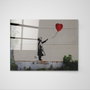 Wallity Cuadro Decorativo Banksy 45 x 65 cm en Vidrio Templado